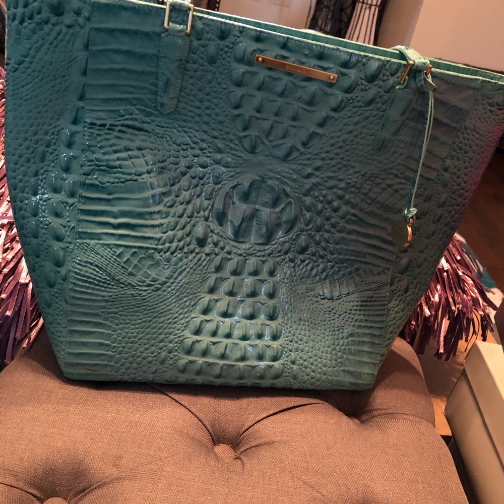 Aqua Brahmin Tote